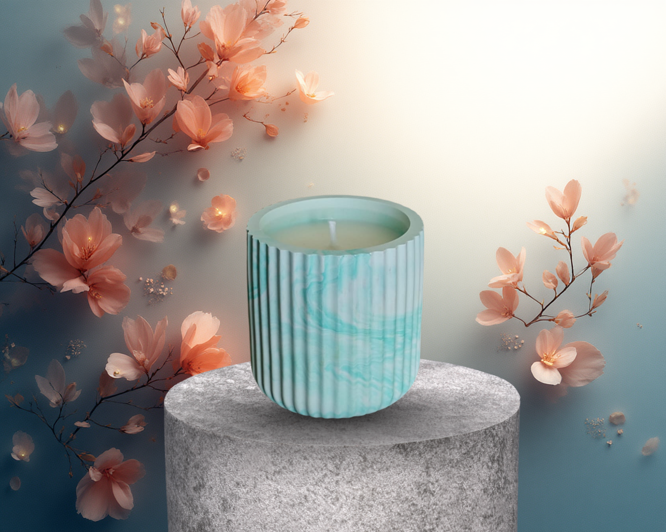 Duftkerze türkis (KERZE01)