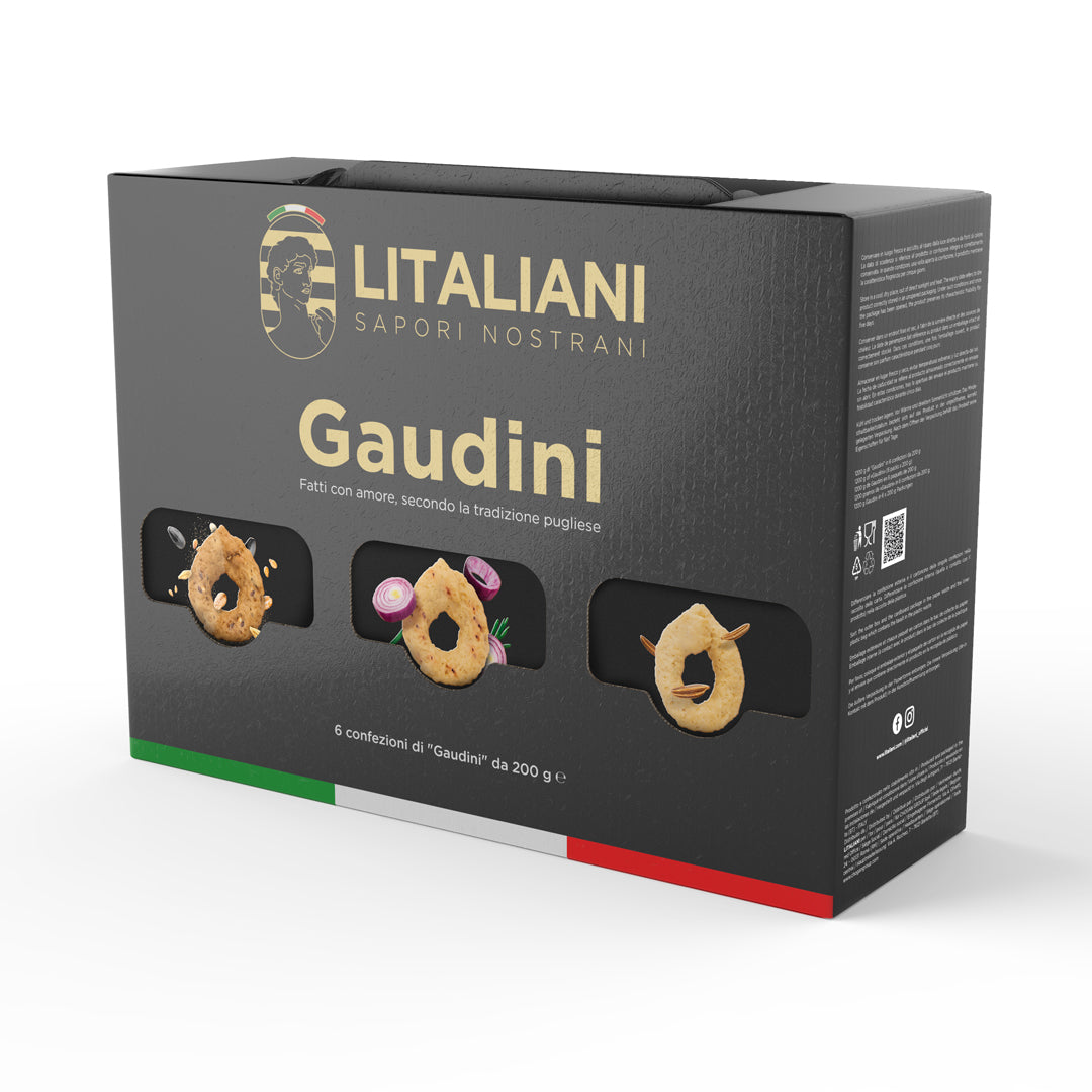 Box Gaudini – 6 Packungen Taralli (LIT0050)